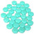 Czech Glass 6mm Honeycomb Hex 2-Hole Beads - Turquoise Green Opaque