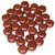 Czech Glass 6mm Honeycomb Hex 2-Hole Beads - Bronze Copper