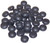 Candy Hole 8mm Czech Glass Beads - Jet Matte