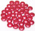 Candy Hole 8mm Czech Glass Beads - Pastel Dark Coral