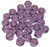 Czech Glass 6mm Honeycomb Hex 2-Hole Beads - Tanzanite Luster