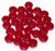 Czech Glass 6mm Honeycomb Hex 2-Hole Beads - Ruby Luster