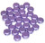 Czech Glass 6mm Honeycomb Hex 2-Hole Beads - Jet Metallic Suede Purple