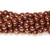 1 Strand of Czech Glass 4mm Pearl Beads - Antique Gold