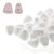 NIB-BIT 6x5mm Czech Glass Beads - Chalk NIB-BIT 6x5mm Czech Glass Beads - Chalk