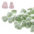 NIB-BIT 6x5mm Czech Glass Beads - Chalk Green