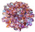 3x5mm Czech Glass Gekko Beads - Crystal Copper Rainbow