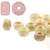 2.2x3mm Czech Glass Faceted Micro Spacers - Honey Drizzle 2.2x3mm Czech Glass Faceted Micro Spacers - Honey Drizzle