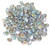3x5mm Czech Glass Gekko Beads - Chalk Lazure Blue