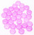 Czech Glass 6mm Honeycomb Hex 2-Hole Beads - Silk Laser Pink Core