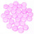 Czech Glass 6mm Honeycomb Hex 2-Hole Beads - Silk Laser Pink Web