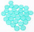 Czech Glass 6mm Honeycomb Hex 2-Hole Beads - Silk Laser Turquoise Core