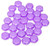 Czech Glass 6mm Honeycomb Hex 2-Hole Beads - Silk Laser Violet Core