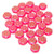 Czech Glass 6mm Honeycomb Hex 2-Hole Beads - Red Laser Core Ab