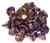 Czech Glass 10x12mm 3-Petal Flower Beads - Crystal Bronze