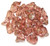 Czech Glass 10x12mm 3-Petal Flower Beads - Crystal Terracotta Red
