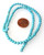 1 Strand of 4mm Round Semiprecious Gemstone Beads - Turquoise Colored Howlite