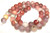 8mm Round Semiprecious Gemstone Beads - Red Plum Blossom Jasper