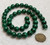 1 Strand of Malachite 10mm Round Semiprecious Gemstone Beads