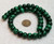 1 Strand of Malachite 12x8mm Puff Rondelle Semiprecious Gemstone Beads