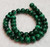 Malachite 12x8mm Puff Rondelle Semiprecious Gemstone Beads