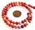 1 Dozen 6mm Round Semiprecious Gemstone Beads - Fire Agate