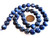 1 Dozen 10mm Round Semiprecious Gemstone Beads - Kyanite