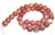 12mm Round Semiprecious Gemstone Beads - Red Plum Blossom Jasper