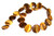 Natural Tiger Eye 20mm Puff Coin Semiprecious Gemstone Beads