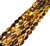 6 Natural Tiger Eye 13x18mm Puff Oval Semiprecious Gemstone Beads