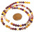 1 Strand of 4mm Round Semiprecious Gemstone Beads - Moukaite