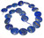 Lapis Lazuli 20mm Puff Coin Semiprecious Gemstone Beads