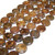 20mm Puff Coin Semiprecious Gemstone Beads - Bronzite