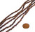1 Strand of 4mm Round Semiprecious Gemstone Beads - Bronzite