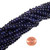 1 Dozen Blue Goldstone 8x5mm Puff Rondelle Semiprecious Gemstone Beads