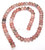 8x5mm Puff Rondelle Semiprecious Gemstone Beads - Red Plum Blossom Jasper