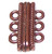 Antique Copper 27x17mm Super Strong 3-Strand Magnetic Clasps