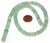 1 Strand of 8x5mm Puff Rondelle Semiprecious Gemstone Beads - Aventurine