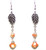 Apricot Luster Earrings Beaded Jewelry Making Kit