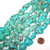 1 Strand of Semiprecious Gemstone Large Nugget Beads - Turquoise Colored Howlite