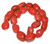 1 Strand of Semiprecious Gemstone Large Nugget Beads - Red Jasper