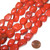 1 Strand of Semiprecious Gemstone Large Nugget Beads - Red Jasper