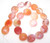 1 Strand of Semiprecious Gemstone Large Nugget Beads - Red Botswana Agate