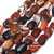 Semiprecious Gemstone Large Nugget Beads - Brown Banded Agate
