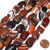 1 Strand of Semiprecious Gemstone Large Nugget Beads - Brown Banded Agate