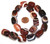 1 Strand of Semiprecious Gemstone Large Nugget Beads - Brown Banded Agate