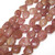 Semiprecious Gemstone Large Nugget Beads - Strawberry Quartz