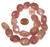 1 Strand of Semiprecious Gemstone Large Nugget Beads - Strawberry Quartz
