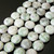 2 Peace Jade 20mm Puff Coin Semiprecious Gemstone Beads
