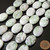 1 Strand of 18x25mm Puff Oval Semiprecious Gemstone Beads - Peace Jade